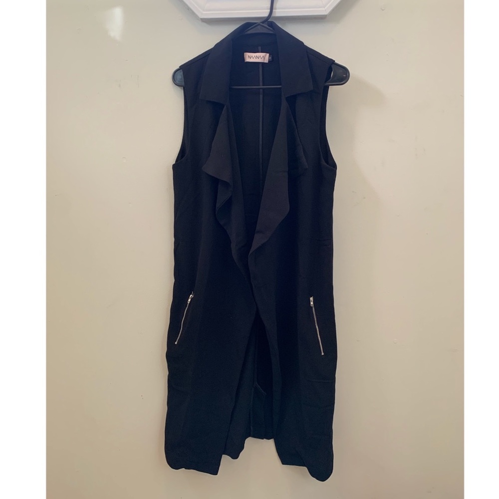 NAANAA Long Black Cardigan